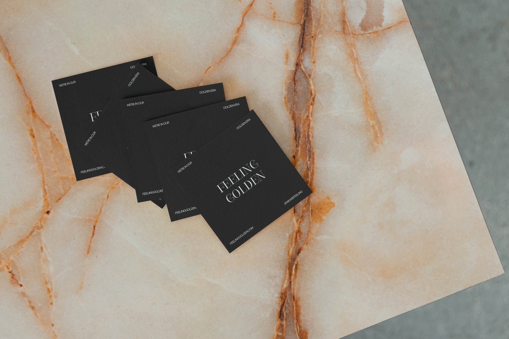 Editoré Square Business Card Mockup - No 3